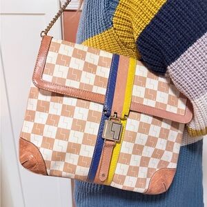 Vintage L.A.M.B. Carlisle Checkered Shoulder Bag